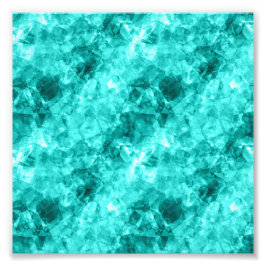 Cyaan-ruw textiel foto afdruk