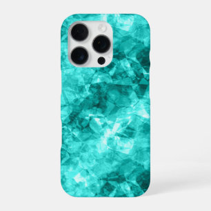 Cyaan-ruw textiel iPhone 16 pro hoesje