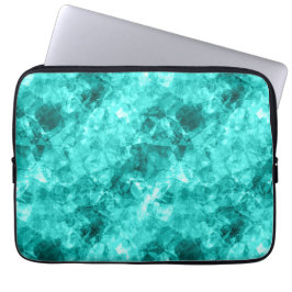 Cyaan-ruw textiel laptop sleeve