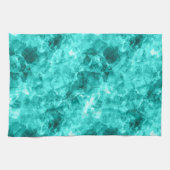 Cyaan-ruw textiel theedoek (Horizontaal)