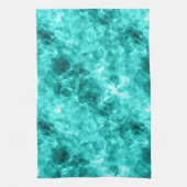 Cyaan-ruw textiel theedoek (Verticaal)