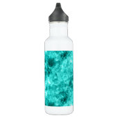 Cyaan-ruw textiel waterfles  (Rechts)