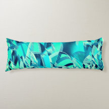 Cyaan sporen met druppels op een aquamarijne achte