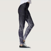 Cyaan Texture Feathers - Leggings (Rechts)