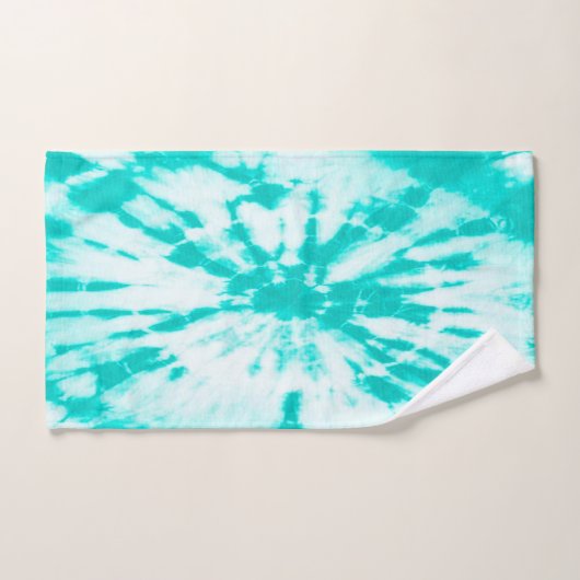 Cyaan Tie Kleurstofpatroon  Beachy Bad Handdoek (Handdoek)