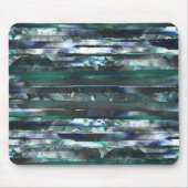 Cyaan torn strepen van smeerde en korrelige textur muismat (Voorkant)