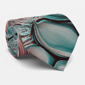 Cyaan tot kopercellen met zacht licht reflectie stropdas (Opgerold)