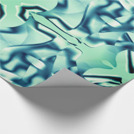 "cyaan"-vormen, gekromd, en bepaalde munttonen cadeaupapier