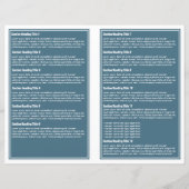 Cyaan White Simple Border Brochure (Achterkant)