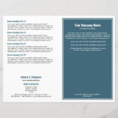 Cyaan White Simple Border Brochure (Voorkant)