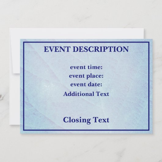 Cyaanafdruk Braamblaadjes Kaart (Achterkant)