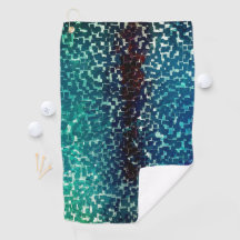 Cyaanse blauwe mozaïekstijl op korrelig gehammerd 