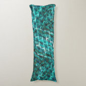 Cyaanvlek, raster of ander baksteeneffect? lichaamskussen (Voorkant Verticaal)