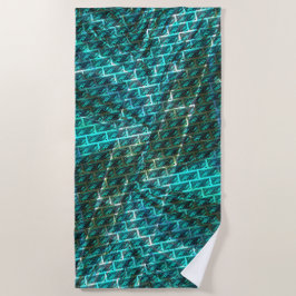 Cyaanvlek, raster of ander baksteeneffect? strandlaken