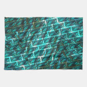 Cyaanvlek, raster of ander baksteeneffect? theedoek (Horizontaal)