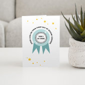 Cyan Badge Vandaag ben ik sterk terug naar school Kaart