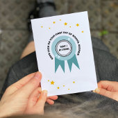 Cyan Badge Vandaag ben ik sterk terug naar school Kaart