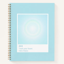 Cyan Blauwe Aura Swatch Engel Nummer Notitieboek