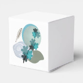 Cyan Boho Bedankdoosjes (Achterkant)