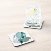 Cyan Boho Bier Onderzetter (Rechterzijde)