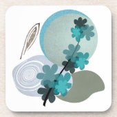 Cyan Boho Bier Onderzetter (Voorkant)