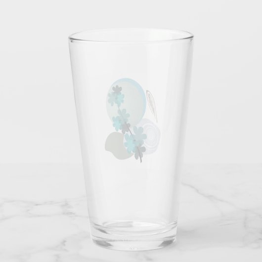 Cyan Boho Glas (Achterkant)