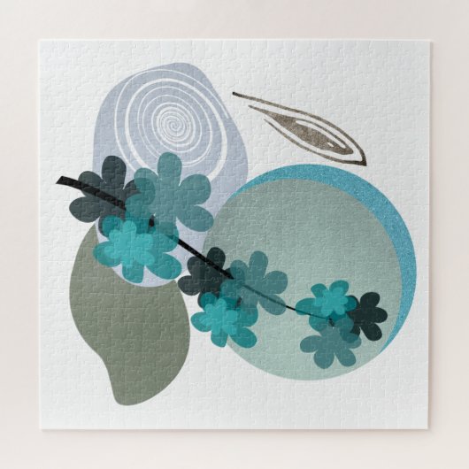 Cyan Boho Legpuzzel (Horizontaal)