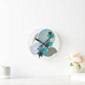 Cyan Boho Ronde Klok (Huis)