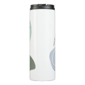 Cyan Boho Thermosbeker (Achterkant)