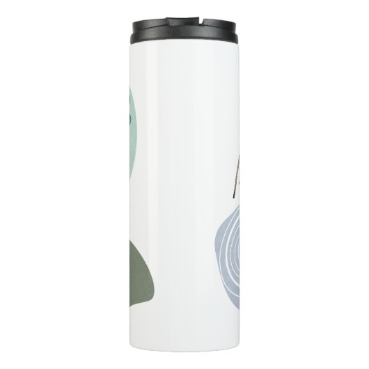 Cyan Boho Thermosbeker (Achterkant)