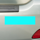 Cyan bumpersticker (Op auto)
