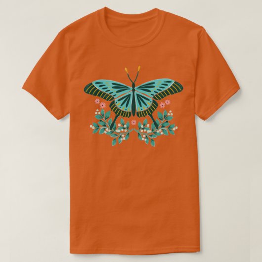 Cyan Butterfly T-shirt (Design voorkant)
