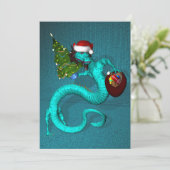 Cyan Dragon Kaart (Staand voorkant)