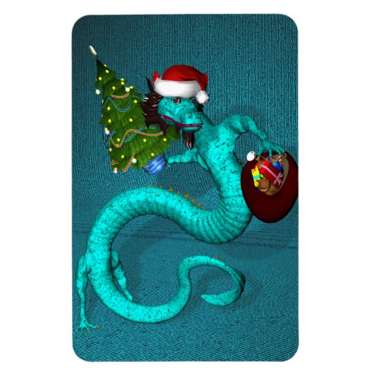 Cyan Dragon Magneet (Verticaal)