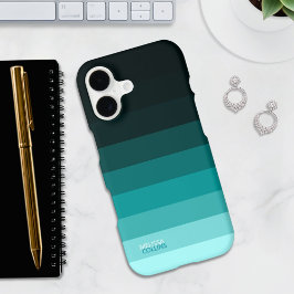 Cyan Fade Gradient Color Stripes