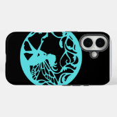 Cyan Fairy op zwarte achtergrond Case-Mate iPhone Case (Achterkant (horizontaal))