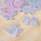 Cyan, Geel, Magenta Draaikolk Legpuzzel (Zijkant)