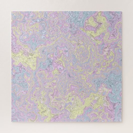 Cyan, Geel, Magenta Draaikolk Legpuzzel (Verticaal)