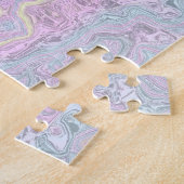 Cyan, Geel, Magenta Draaikolk Legpuzzel (Zijkant)