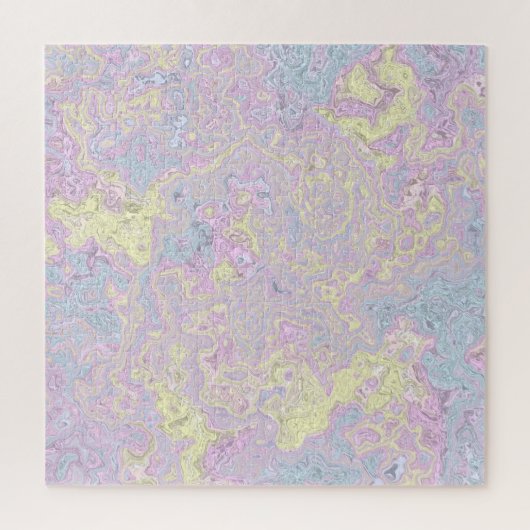 Cyan, Geel, Magenta Draaikolk Legpuzzel (Verticaal)