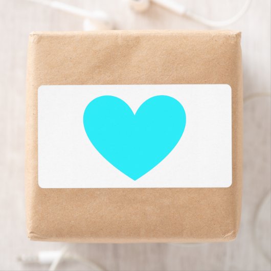 Cyan Heart Etiket (Insitu)