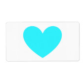 Cyan Heart Etiket (Voorkant)