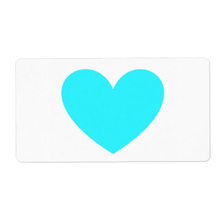 Cyan Heart Etiket