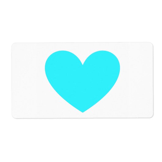 Cyan Heart Etiket (Voorkant)