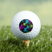 Cyan Magenta Lime Cyberpunk | Extreem 3D Golfballen (Insitu Shirt)