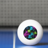 Cyan Magenta Lime Cyberpunk | Extreem 3D Pingpongbal (Net)