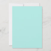 Cyan Mauve Krans Bruiloft Kaart (Achterkant)
