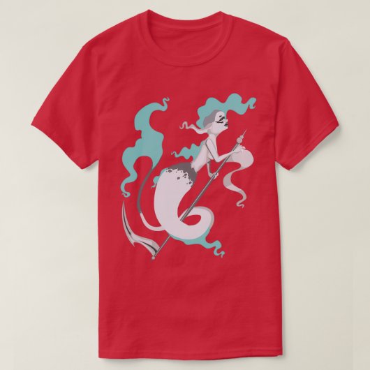 Cyan Mermaid T-shirt (Design voorkant)