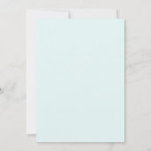 Cyan Pioen Huwelijk Kaart (Achterkant)