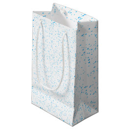 Cyan Rain Glossy Gift Bag Klein Cadeauzakje